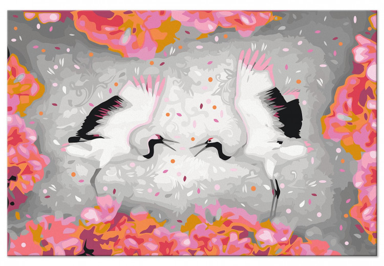 Paint by number Thousand Petals Dance - Two Herons With Rised Wings 144612 additionalImage 3
