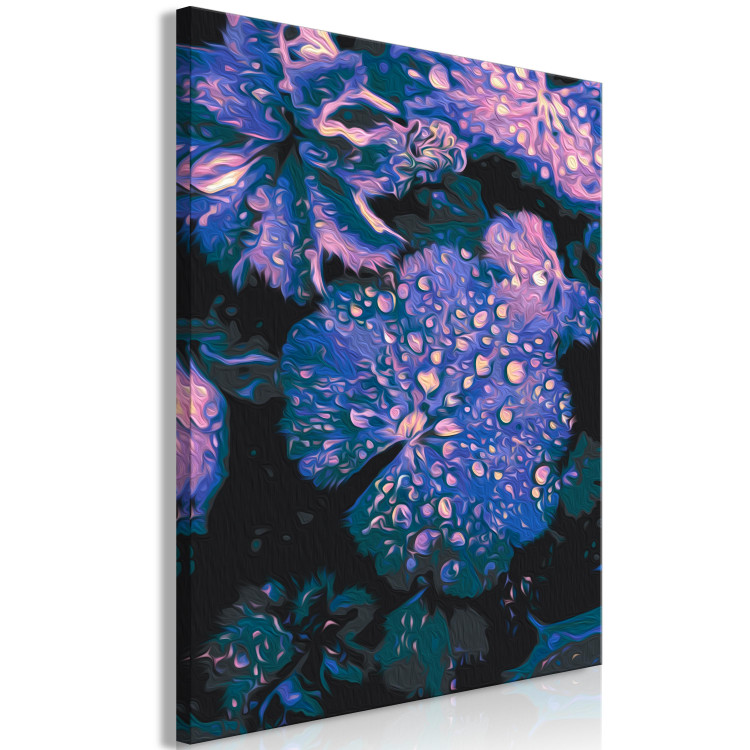 Paint by number Lavender Atmosphere - Large Purple Leaves and Water Drops 146212 additionalImage 4