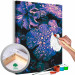 Paint by number Lavender Atmosphere - Large Purple Leaves and Water Drops 146212