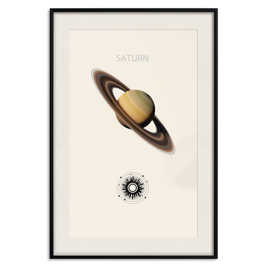 Cartaz Saturn - Cosmic Lord Of The Rings Of The Solar System