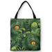 Bolsa de mujer Wild eye in the midst of greenery - floral motif with fern leaves 147612
