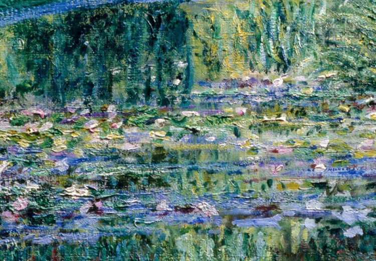 Rundes Bild Japanese Bridge at Giverny Claude Monet - Spring Landscape of a Forest With a River 148712 additionalImage 2