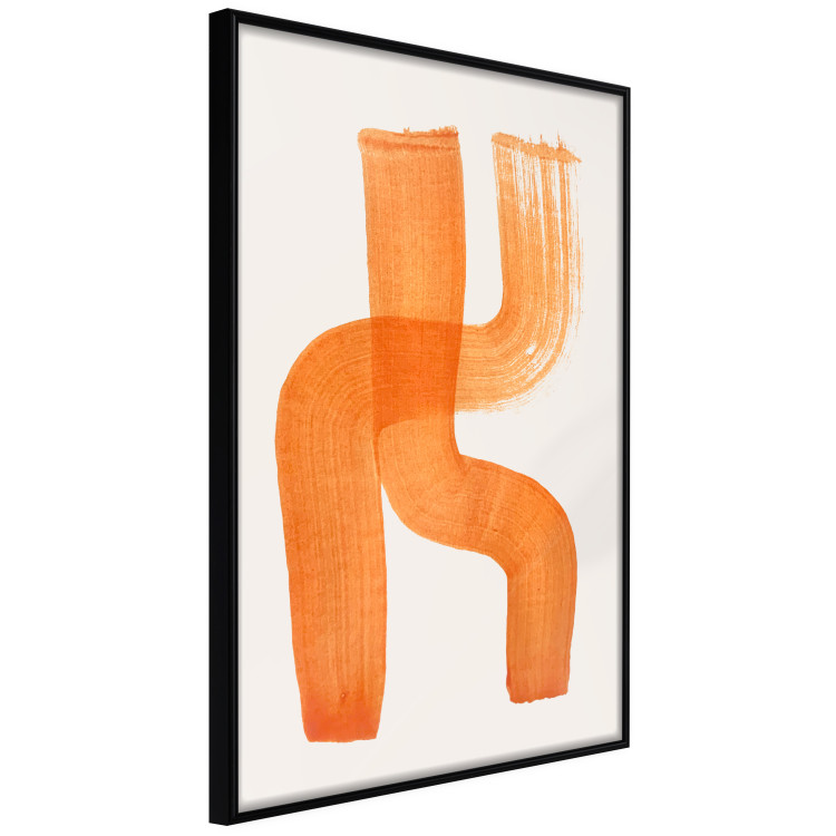 Wall Poster Abstract Composition - Duo of Shapes in Light Orange 149712 additionalImage 5