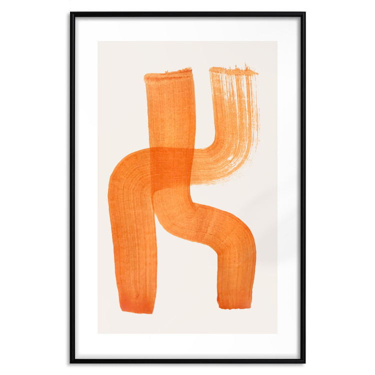 Wall Poster Abstract Composition - Duo of Shapes in Light Orange 149712 additionalImage 25