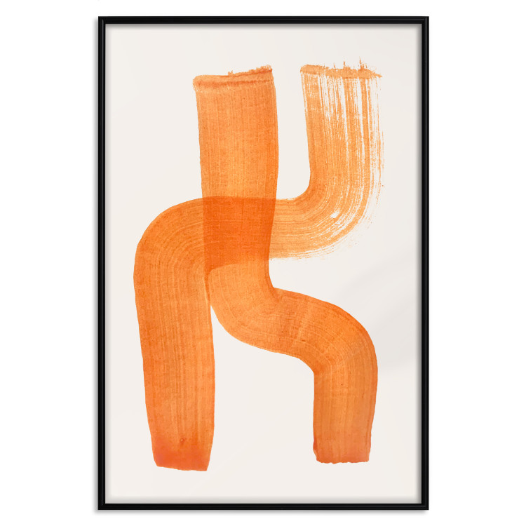 Wall Poster Abstract Composition - Duo of Shapes in Light Orange 149712 additionalImage 21