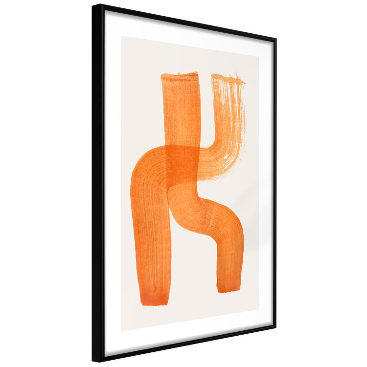 Wall Poster Abstract Composition - Duo of Shapes in Light Orange 149712 additionalImage 8