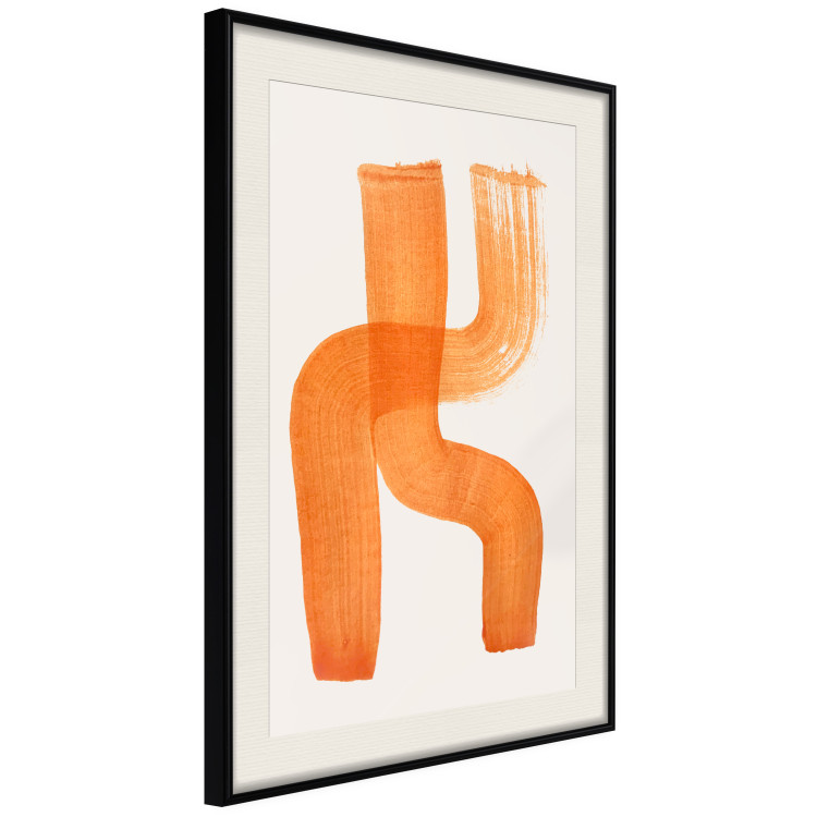 Wall Poster Abstract Composition - Duo of Shapes in Light Orange 149712 additionalImage 9