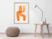 Wall Poster Abstract Composition - Duo of Shapes in Light Orange 149712 additionalThumb 18
