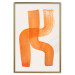 Wall Poster Abstract Composition - Duo of Shapes in Light Orange 149712 additionalThumb 23