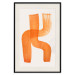 Wall Poster Abstract Composition - Duo of Shapes in Light Orange 149712 additionalThumb 26