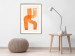 Wall Poster Abstract Composition - Duo of Shapes in Light Orange 149712 additionalThumb 16