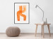 Wall Poster Abstract Composition - Duo of Shapes in Light Orange 149712 additionalThumb 15