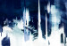 Impresión en el vidrio acrílico Blue in White - Abstraction With Streaks of Classic Blue [Glass] 151012 additionalThumb 5
