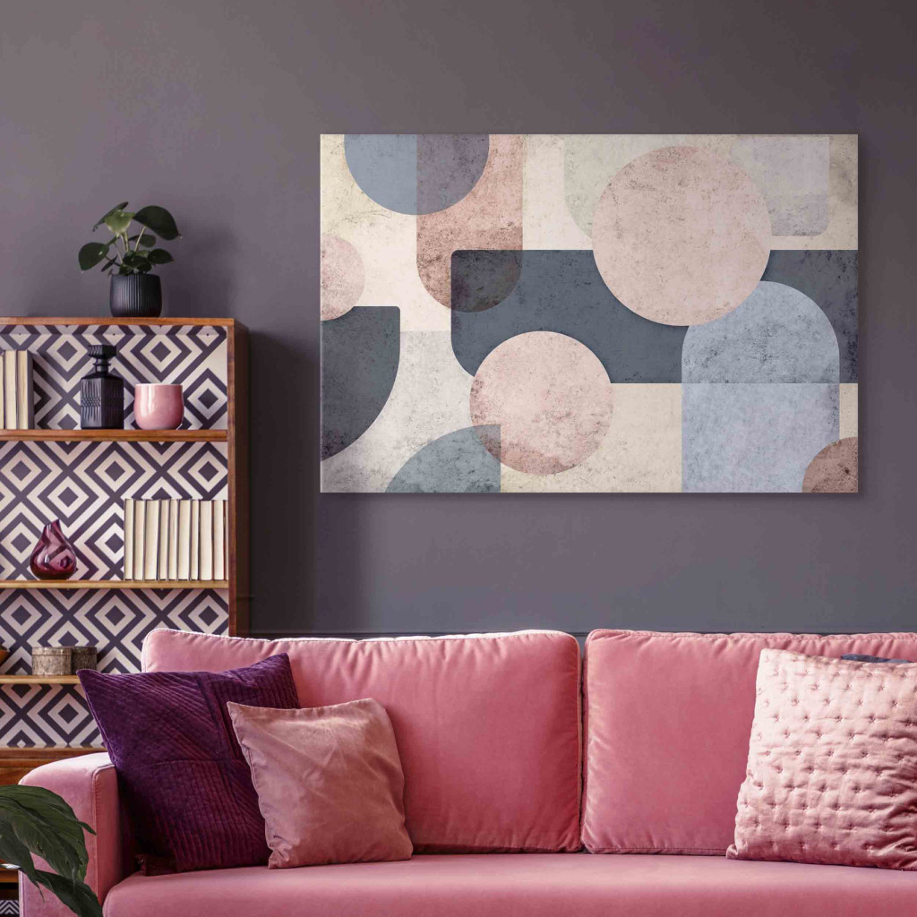 Konst Geometric Disorder - An Abstract Composition Of Pastel Shapes