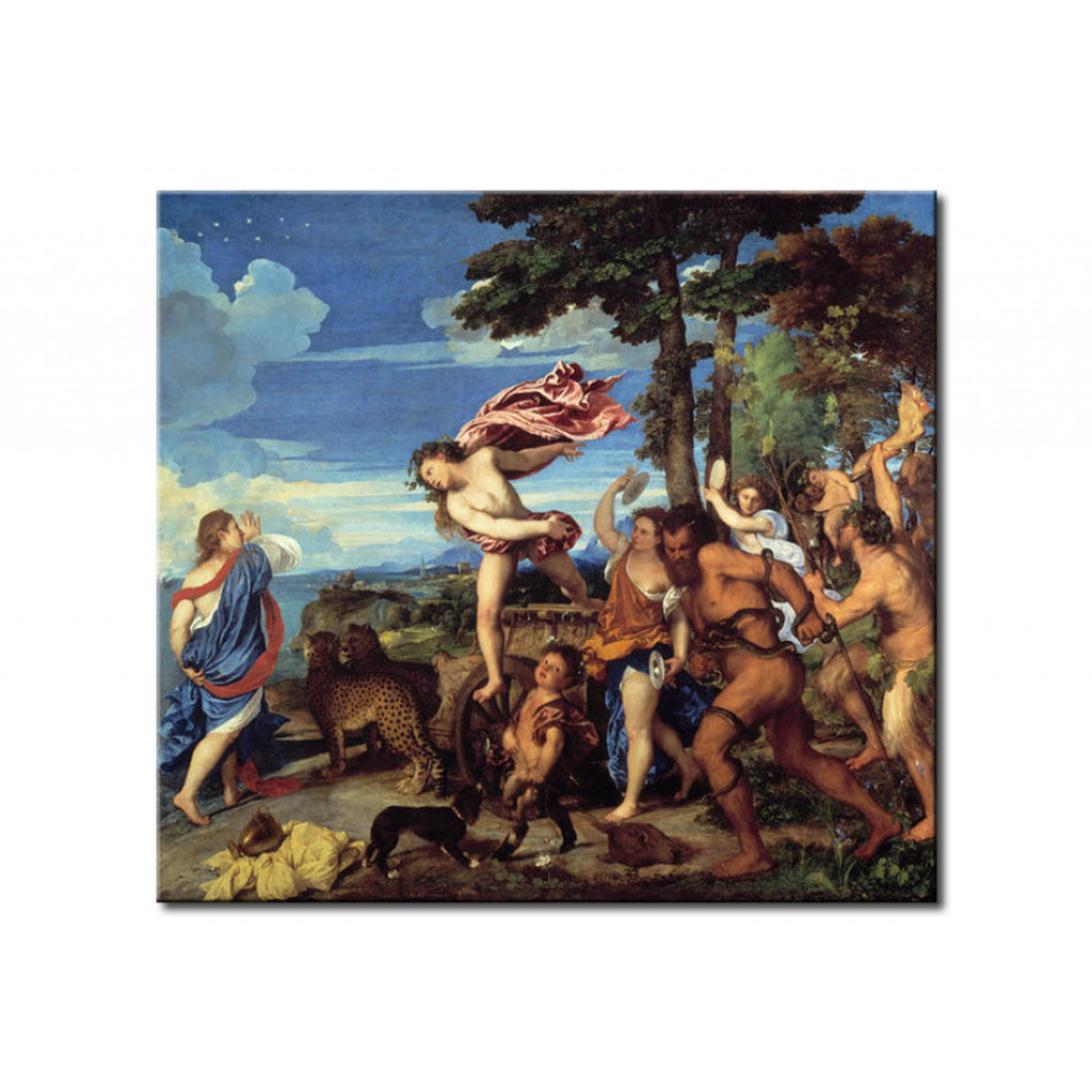Schilderij  Titiaan: Bacchus And Ariadne