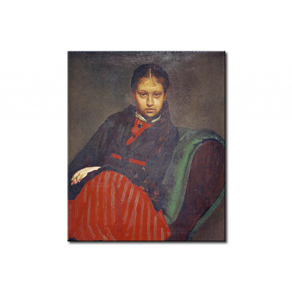 Schilderij  Ilja Repin: Bildnis Vera Schewzowa