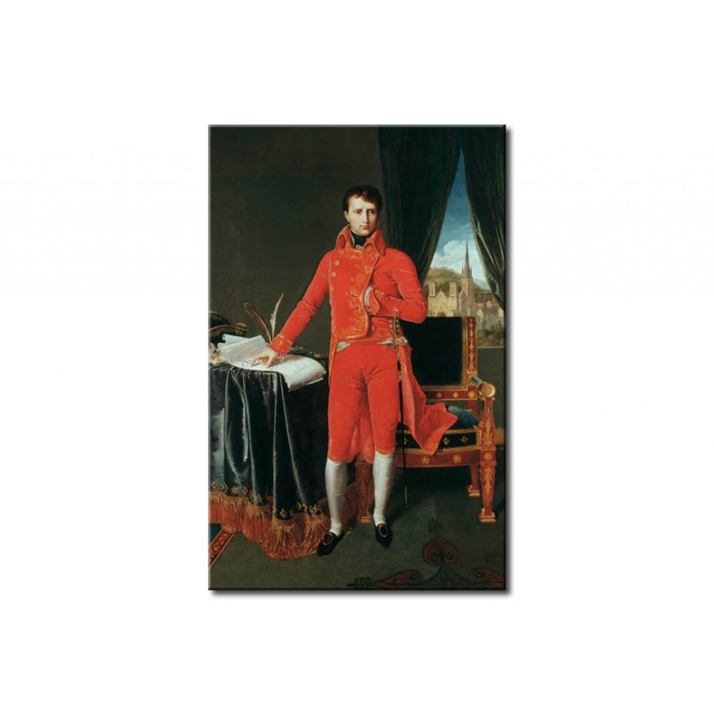 Schilderij  Jean-Auguste-Dominique Ingres: Napoleon As First Consul