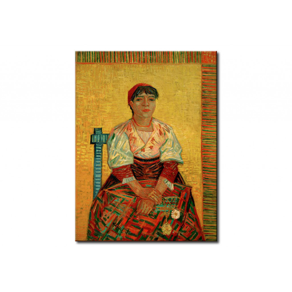 Schilderij  Vincent Van Gogh: Italian Woman