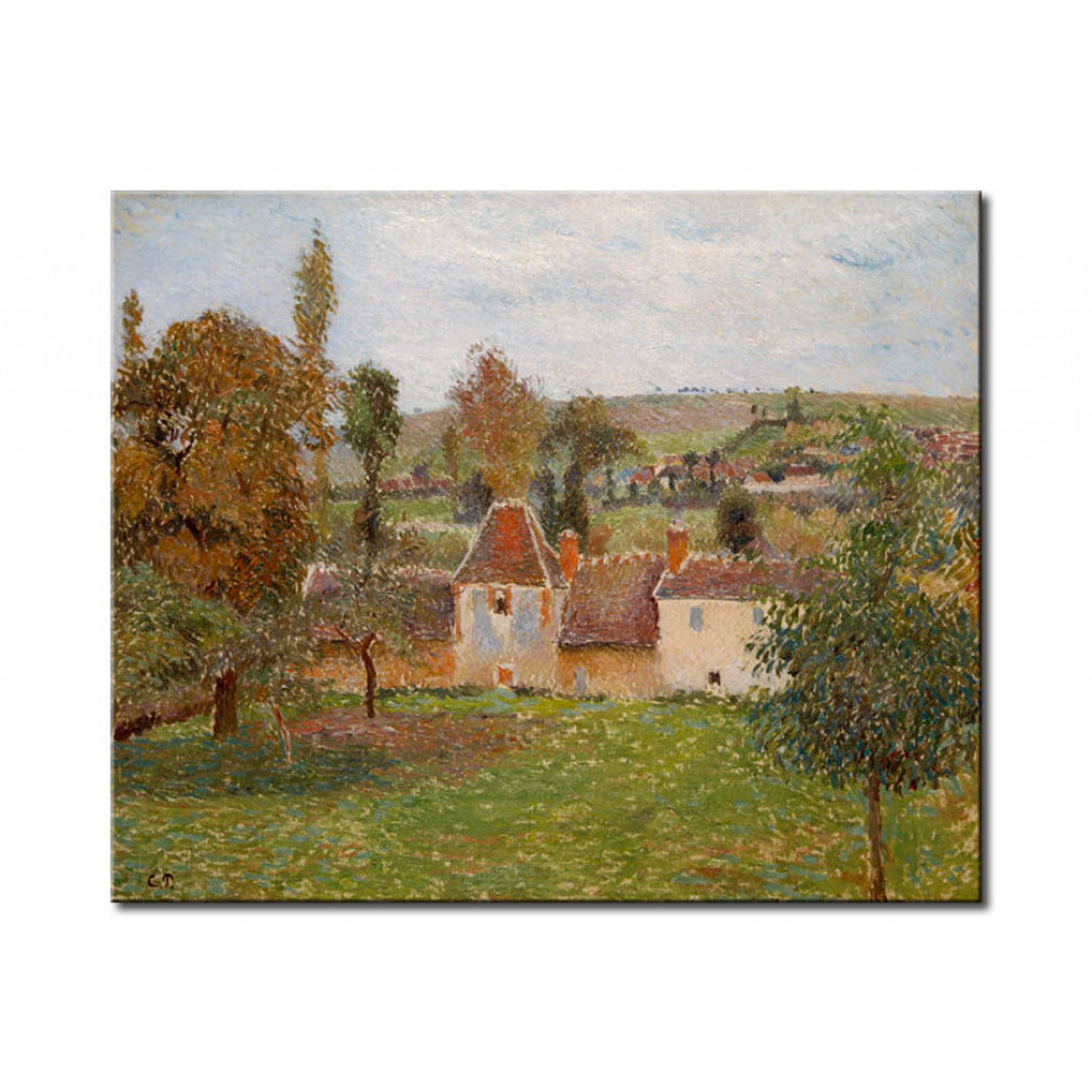Schilderij  Camille Pissarro: Ferme à Bazincourt