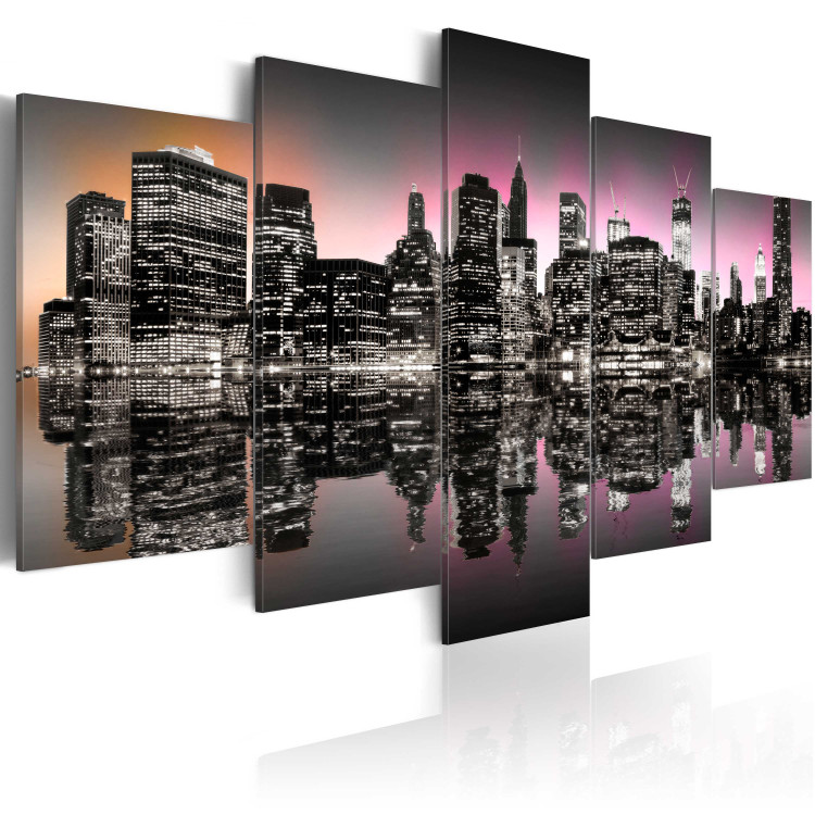 Canvas The city that never sleeps - NYC - 5 pieces 58312 additionalImage 2