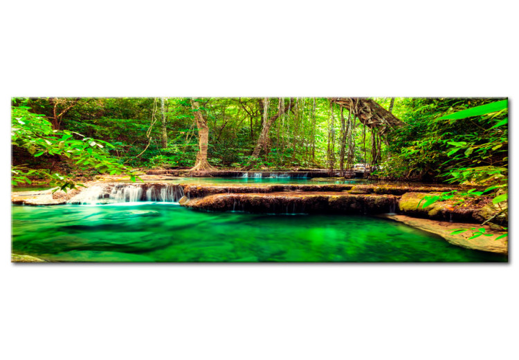 Leinwandbild Emerald Waterfall