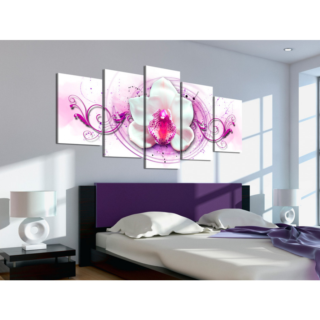 Schilderij  Orchideeën: Orchid - Pink Expression