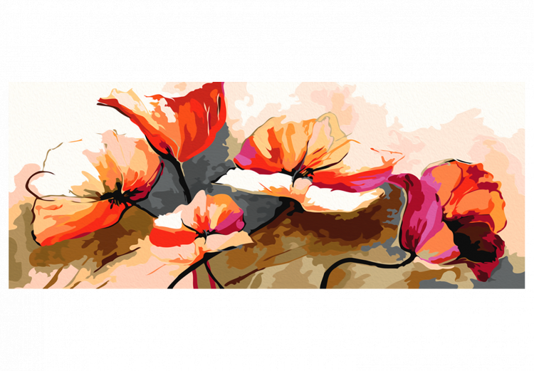 Paint by number Flowers - Delicate Poppies 107122 additionalImage 6