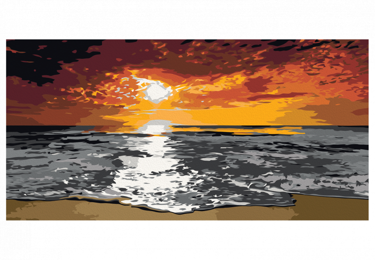 Obraz do malowania po numerach Morze (niebo w płomieniach) 107322 additionalImage 7