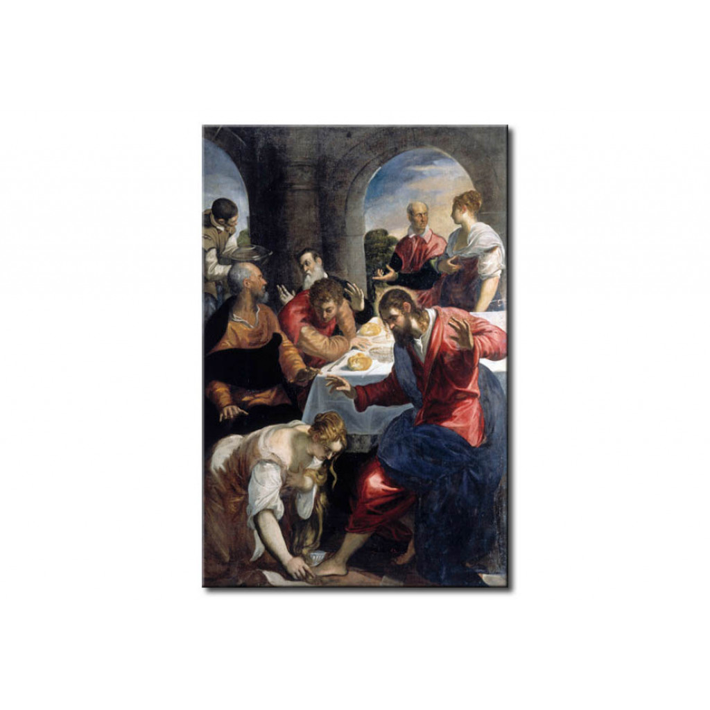Schilderij  Tintoretto: The Banquet In The House Of Simon