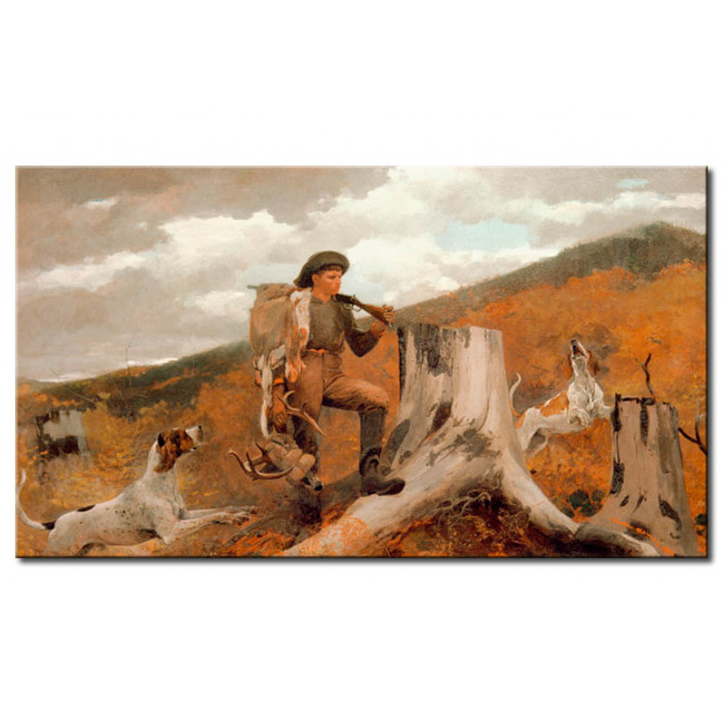 Schilderij  Winslow Homer: Huntsman And Dogs