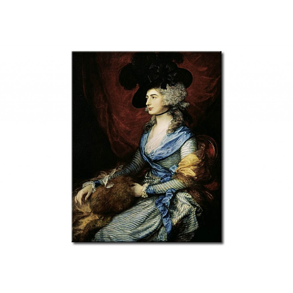 Schilderij  Thomas Gainsborough: Mrs Sarah Siddons, The Actress