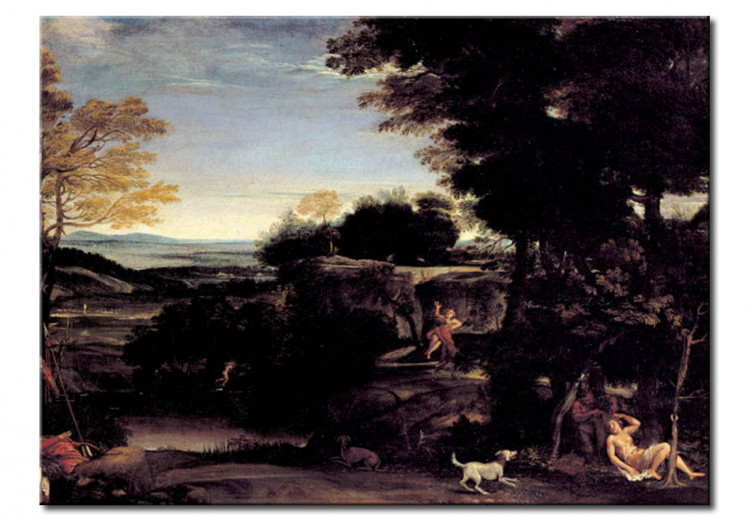 Reprodukcja obrazu Landscape with Sylvia and the Satyr 112622