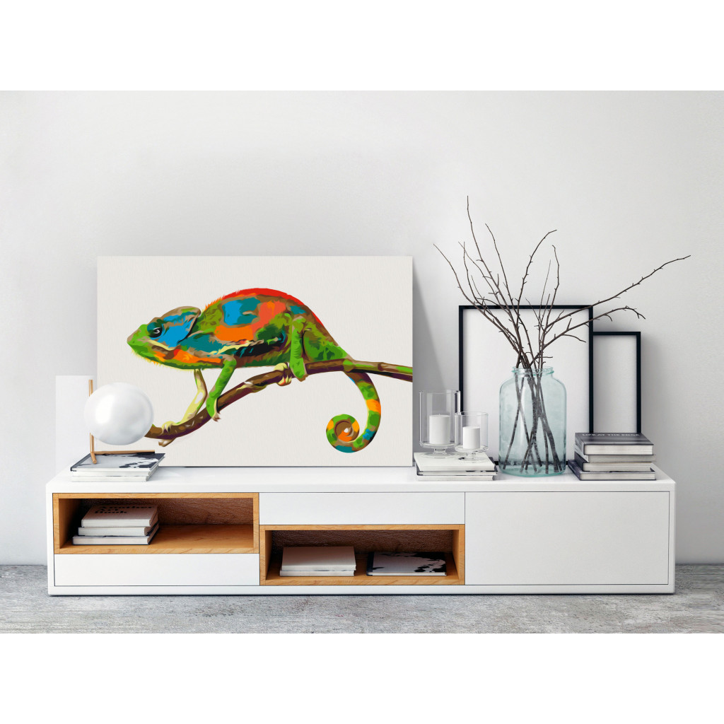 Obraz Do Malowania Po Numerach Kameleon