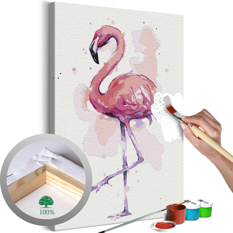Malen nach Zahlen-Bild für Erwachsene Friendly Flamingo 132122