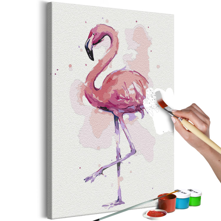 Cuadro para pintar con números Friendly Flamingo 132122 additionalImage 3