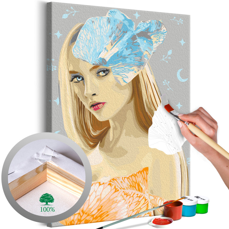 Paint by Number Kit Silver Beauty 135322