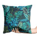 Sammets kudda Monstera in blue glow - plant motif with exotic leaves 147122 additionalThumb 2