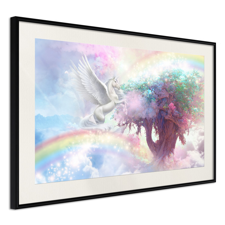 Affischer Unicorn and Magic Tree - Fantasy and Rainbow Land in the Clouds 148822 additionalImage 8