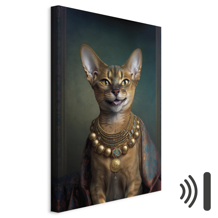Tavla AI Abyssinian Cat - Animal Fantasy Portrait With Golden Necklace - Vertical 150222 additionalImage 8