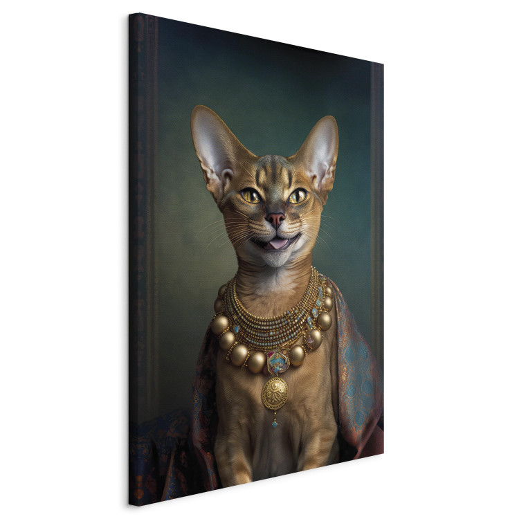 Tavla AI Abyssinian Cat - Animal Fantasy Portrait With Golden Necklace - Vertical 150222 additionalImage 2