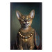 Tavla AI Abyssinian Cat - Animal Fantasy Portrait With Golden Necklace - Vertical 150222