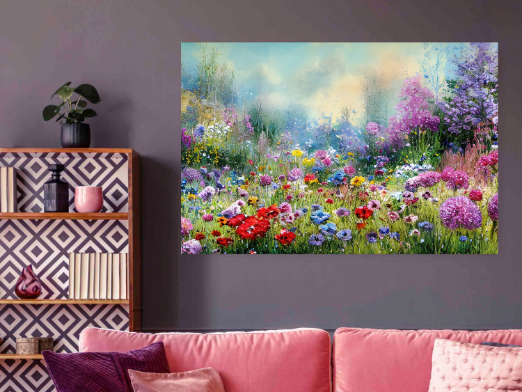 Poster Colorful Meadow - Monet-Style Composition Generated by AI 151122 additionalImage 10