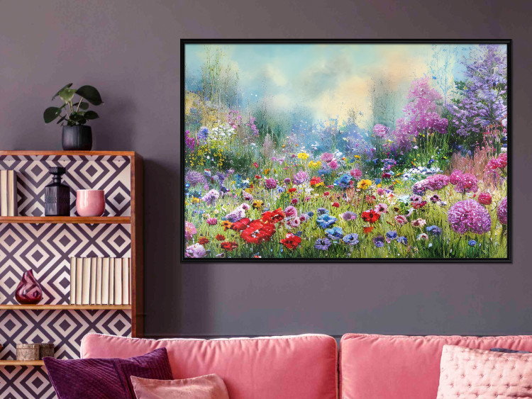 Poster Colorful Meadow - Monet-Style Composition Generated by AI 151122 additionalImage 8