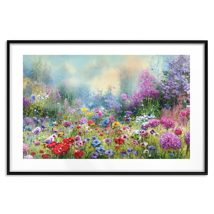 Poster Colorful Meadow - Monet-Style Composition Generated by AI 151122 additionalImage 26