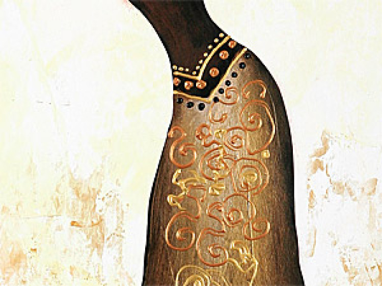 Obraz Taniec Afrykanek w złocie 49322 additionalImage 3