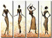 Obraz Taniec Afrykanek w złocie 49322