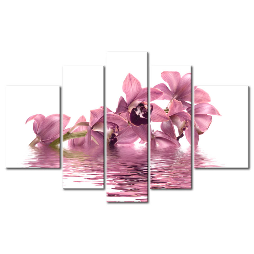 Schilderij  Orchideeën: Flowers On The Water