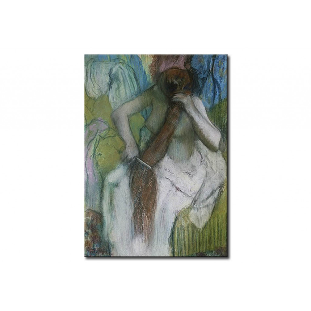 Schilderij  Edgar Degas: Woman Combing Her Hair