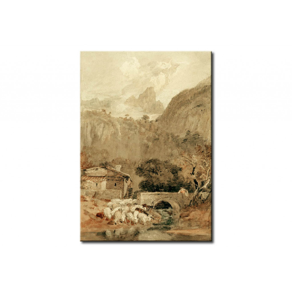 Schilderij  William Turner: W.Turner, Aiguillette Vom Tal Der Cluse