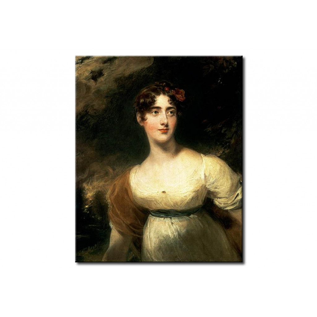 Canvastavla Portrait Of Lady Emily Harriet Wellesley-Pole, Later Lady Raglan